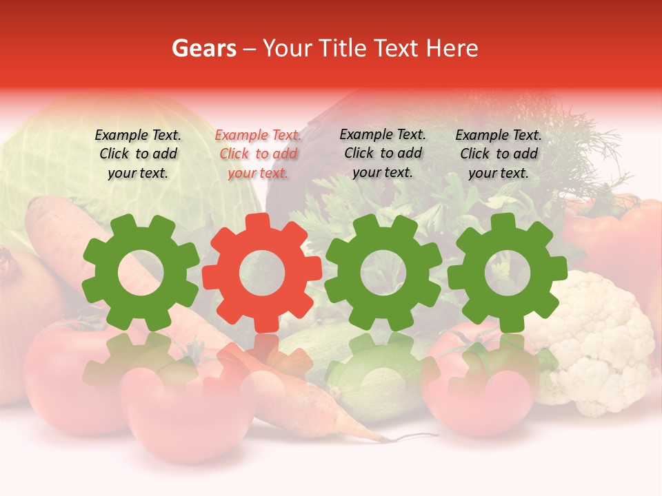 Gourd Cucumber Market PowerPoint Template