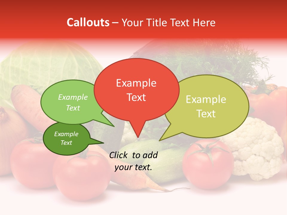 Gourd Cucumber Market PowerPoint Template