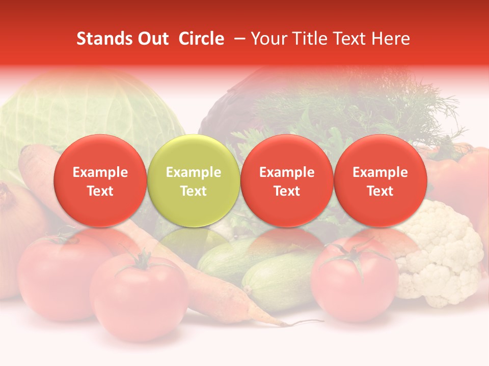 Gourd Cucumber Market PowerPoint Template
