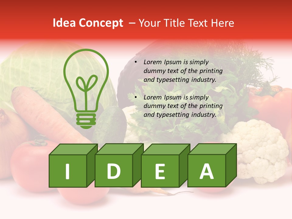 Gourd Cucumber Market PowerPoint Template