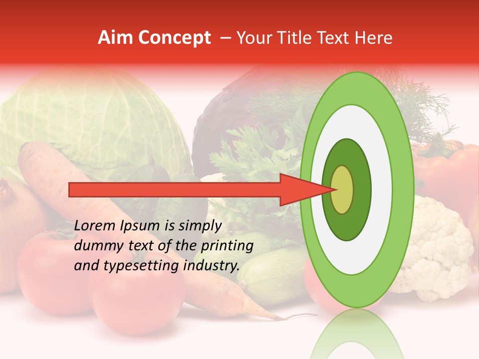Gourd Cucumber Market PowerPoint Template
