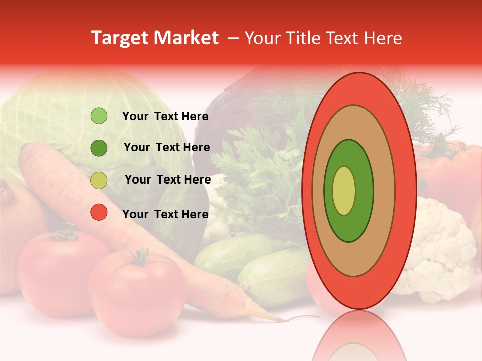 Gourd Cucumber Market PowerPoint Template