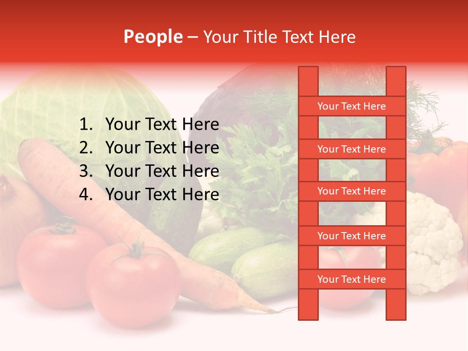 Gourd Cucumber Market PowerPoint Template