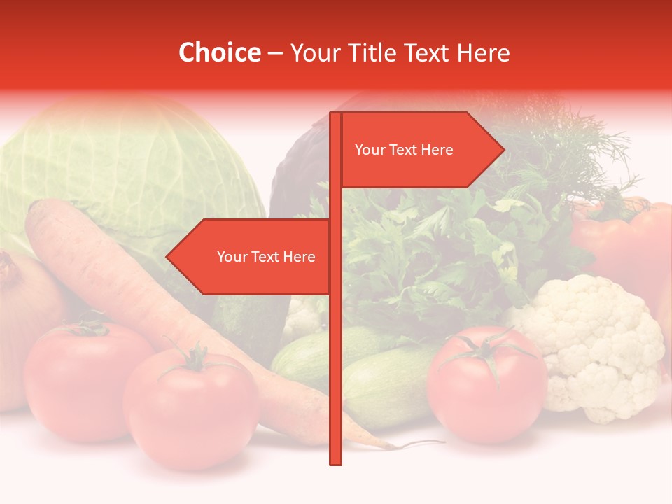 Gourd Cucumber Market PowerPoint Template