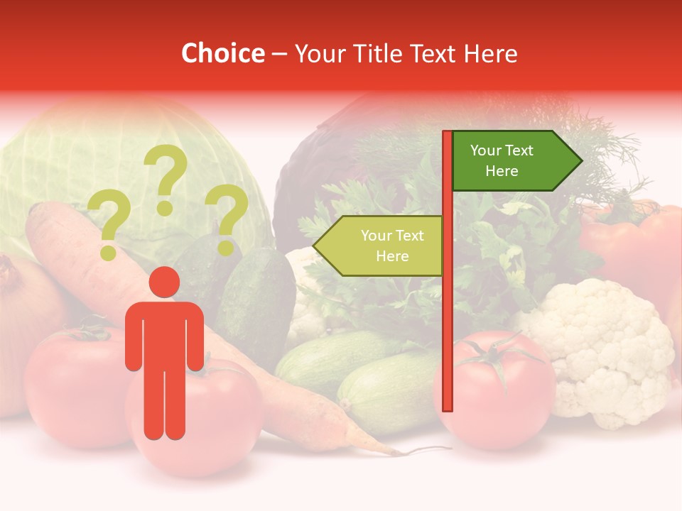 Gourd Cucumber Market PowerPoint Template