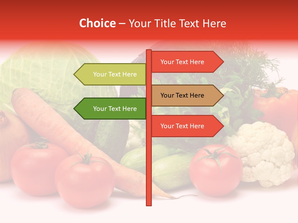 Gourd Cucumber Market PowerPoint Template