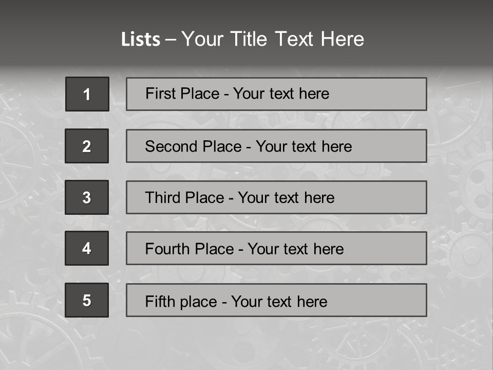 Vintage Mechanism Grunge PowerPoint Template