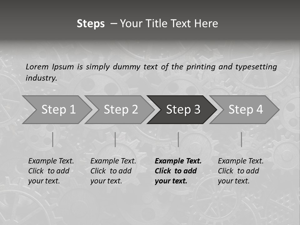 Vintage Mechanism Grunge PowerPoint Template