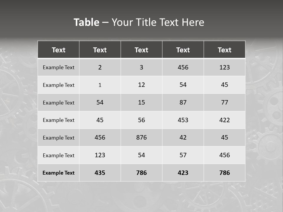 Vintage Mechanism Grunge PowerPoint Template
