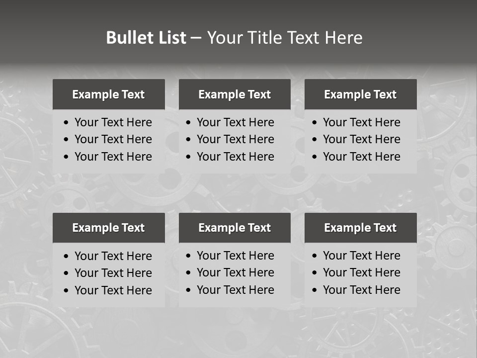 Vintage Mechanism Grunge PowerPoint Template