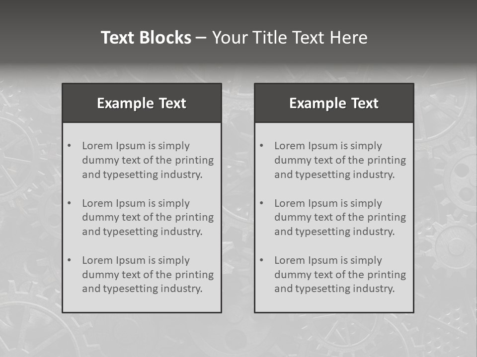 Vintage Mechanism Grunge PowerPoint Template