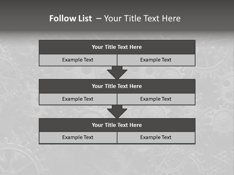 Vintage Mechanism Grunge PowerPoint Template
