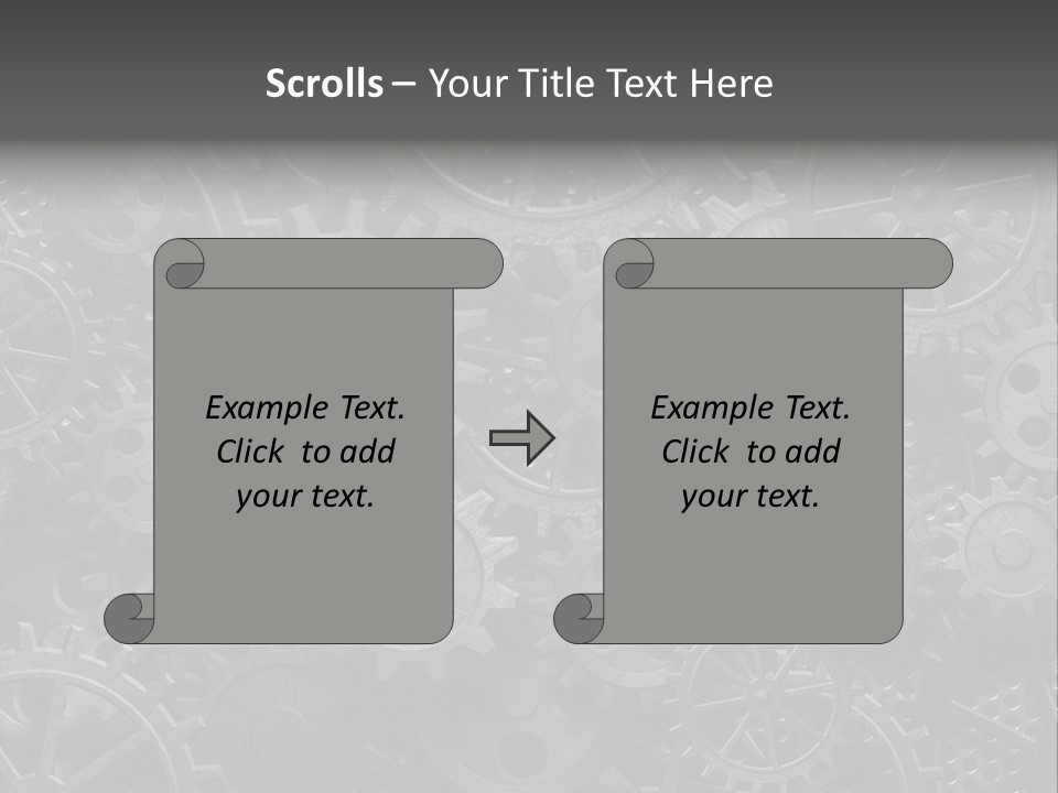 Vintage Mechanism Grunge PowerPoint Template