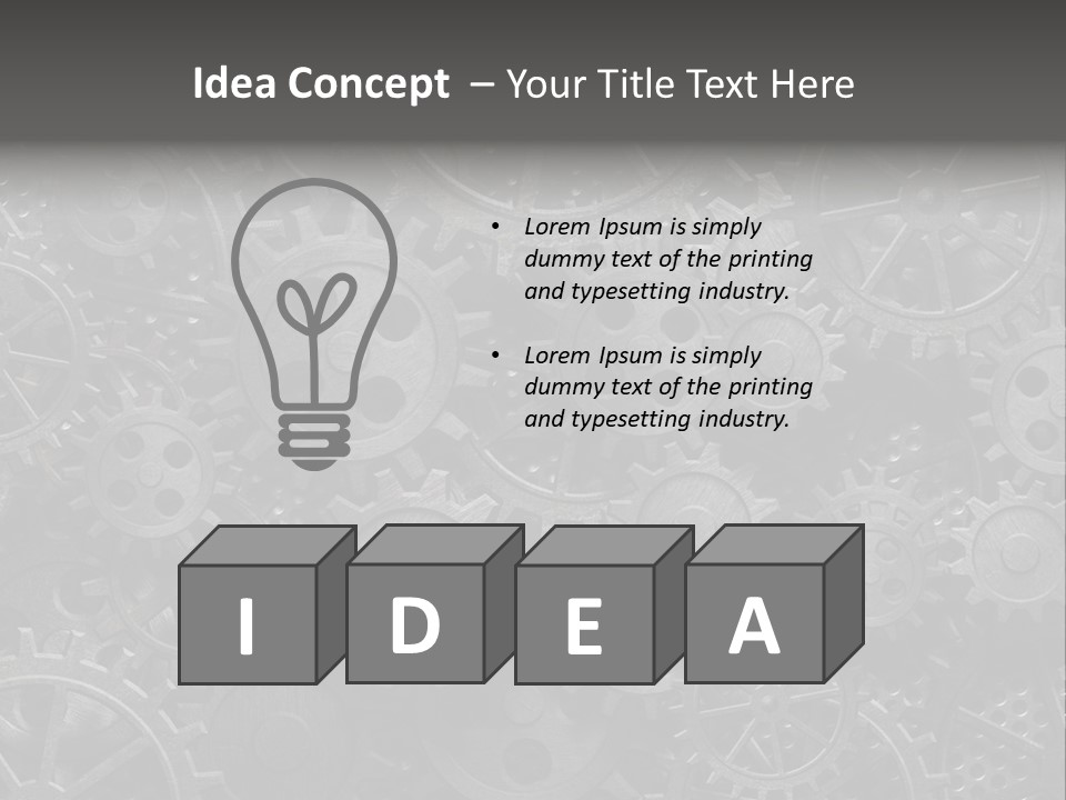 Vintage Mechanism Grunge PowerPoint Template