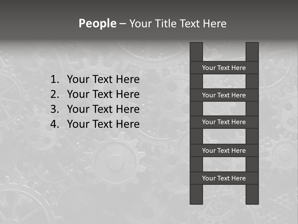 Vintage Mechanism Grunge PowerPoint Template