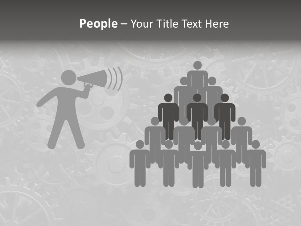 Vintage Mechanism Grunge PowerPoint Template