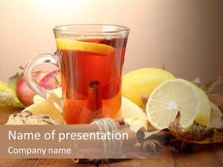 Orange Background Treatment PowerPoint Template