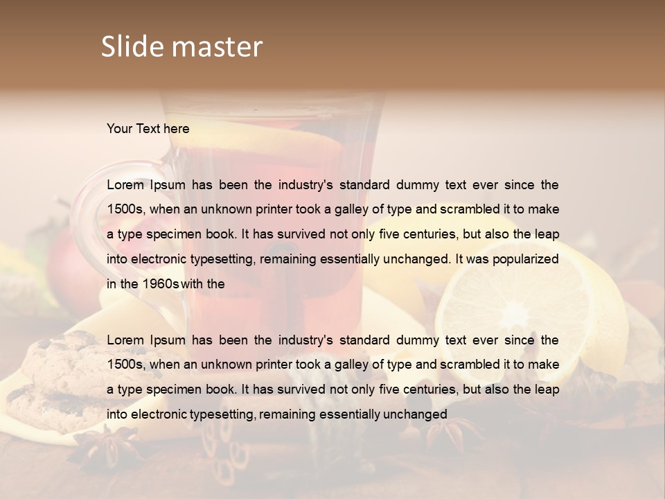 Orange Background Treatment PowerPoint Template