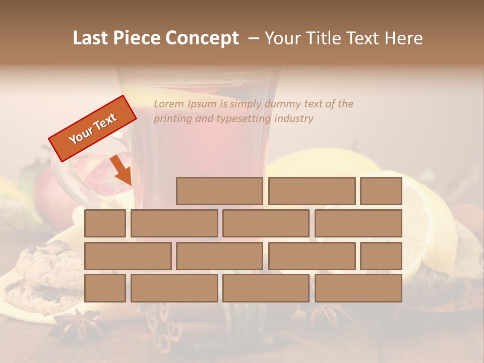Orange Background Treatment PowerPoint Template