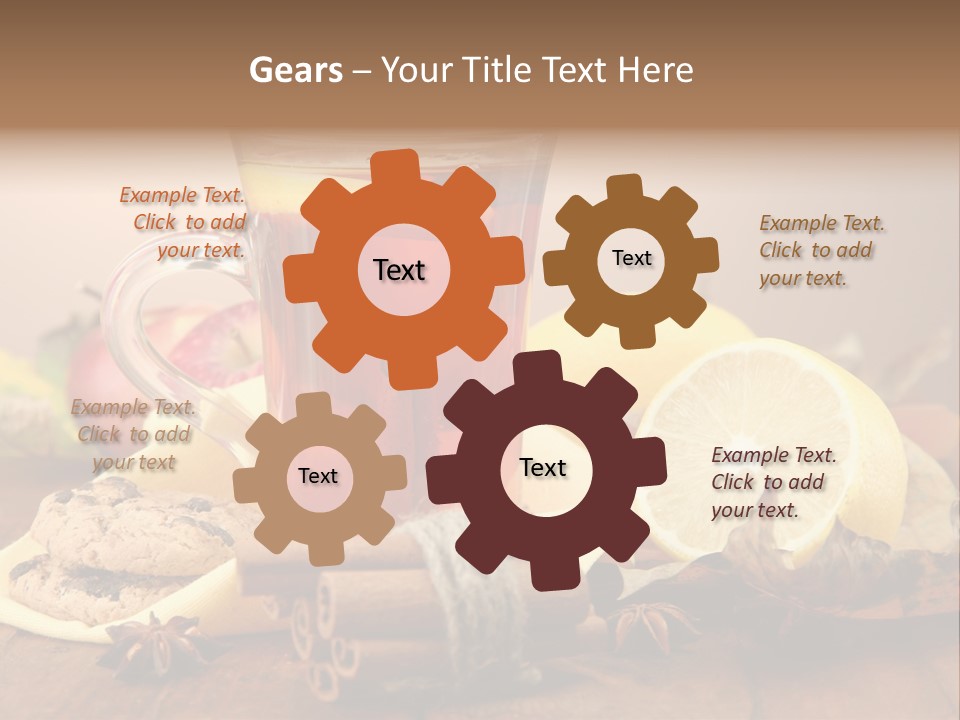 Orange Background Treatment PowerPoint Template