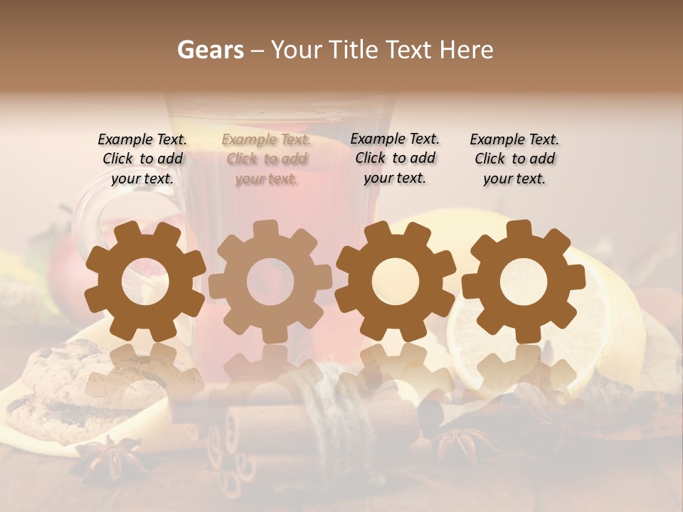 Orange Background Treatment PowerPoint Template