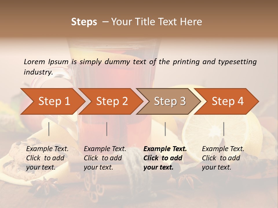 Orange Background Treatment PowerPoint Template