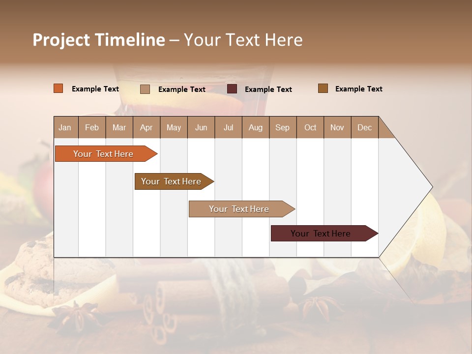 Orange Background Treatment PowerPoint Template