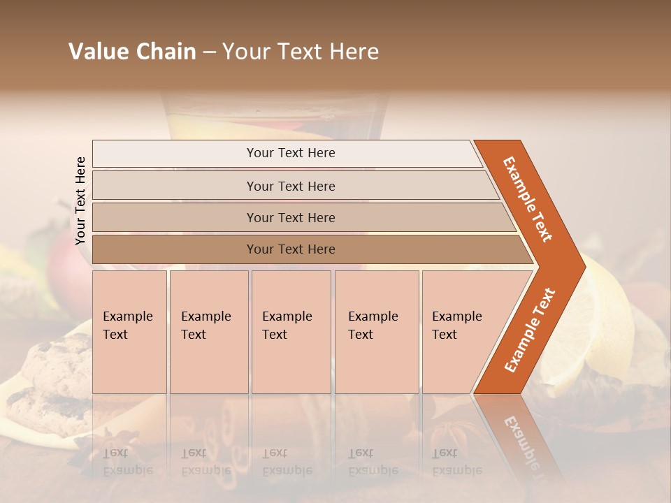 Orange Background Treatment PowerPoint Template