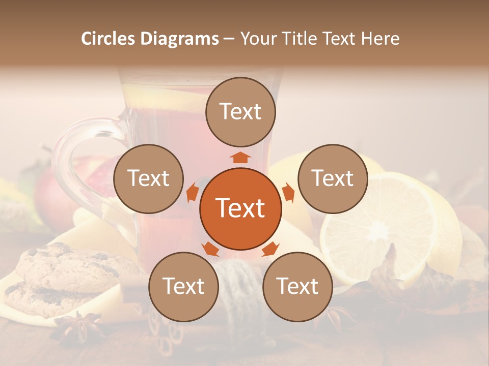 Orange Background Treatment PowerPoint Template