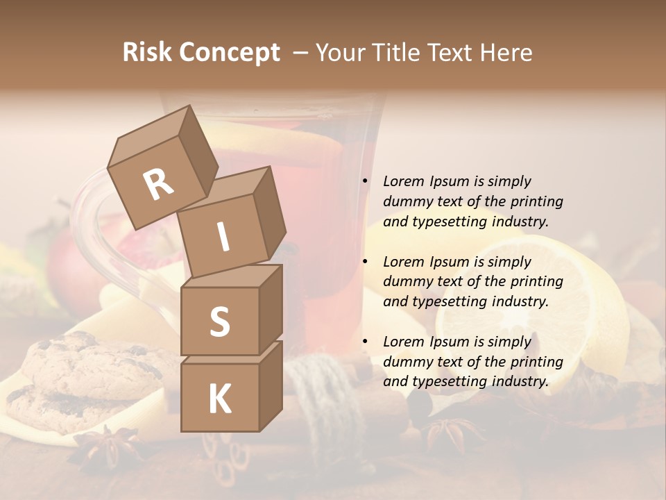 Orange Background Treatment PowerPoint Template