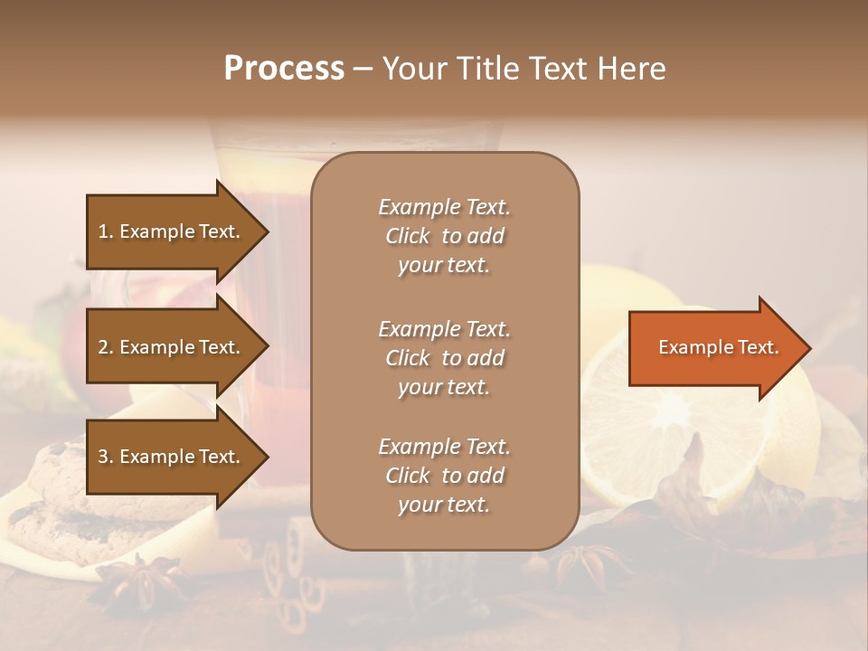 Orange Background Treatment PowerPoint Template