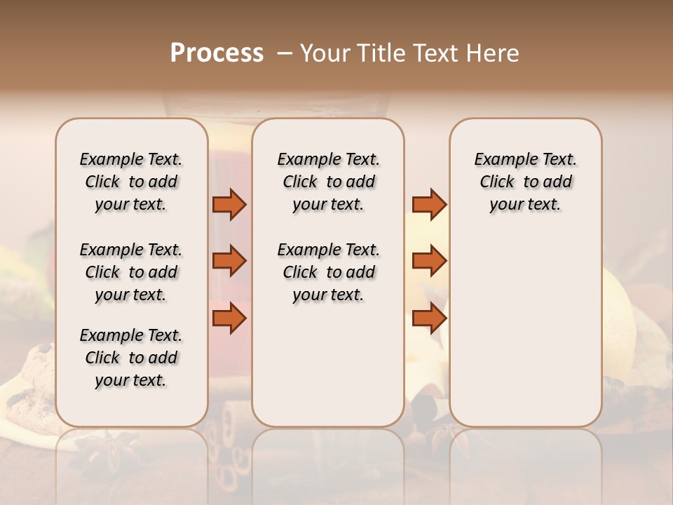 Orange Background Treatment PowerPoint Template