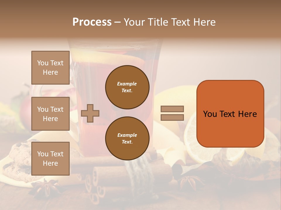 Orange Background Treatment PowerPoint Template