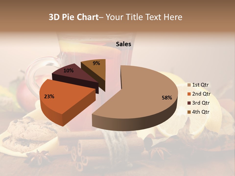 Orange Background Treatment PowerPoint Template