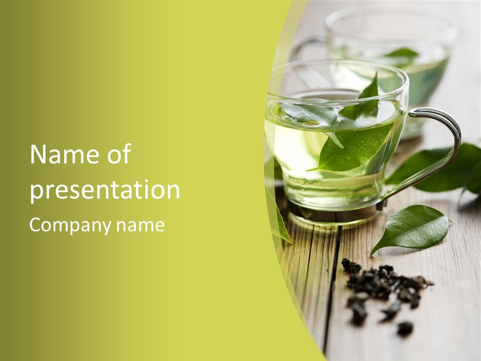 Organic Vertical Refreshment PowerPoint Template