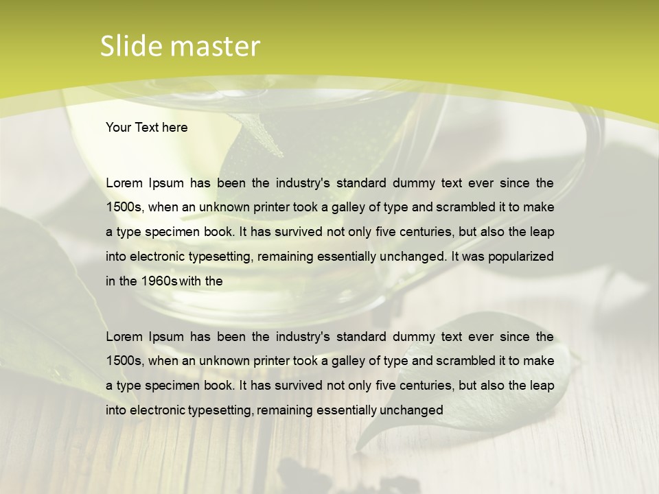 Organic Vertical Refreshment PowerPoint Template