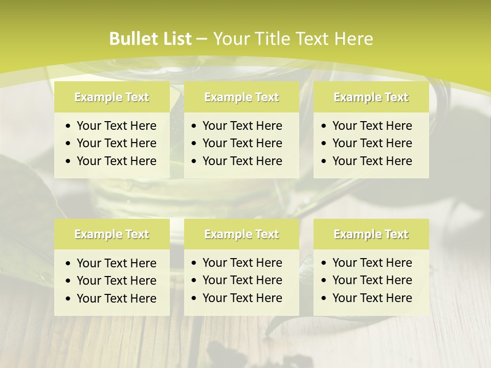 Organic Vertical Refreshment PowerPoint Template
