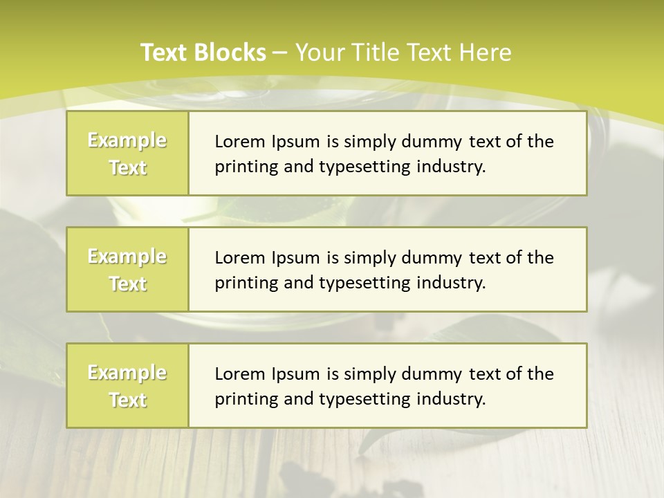 Organic Vertical Refreshment PowerPoint Template