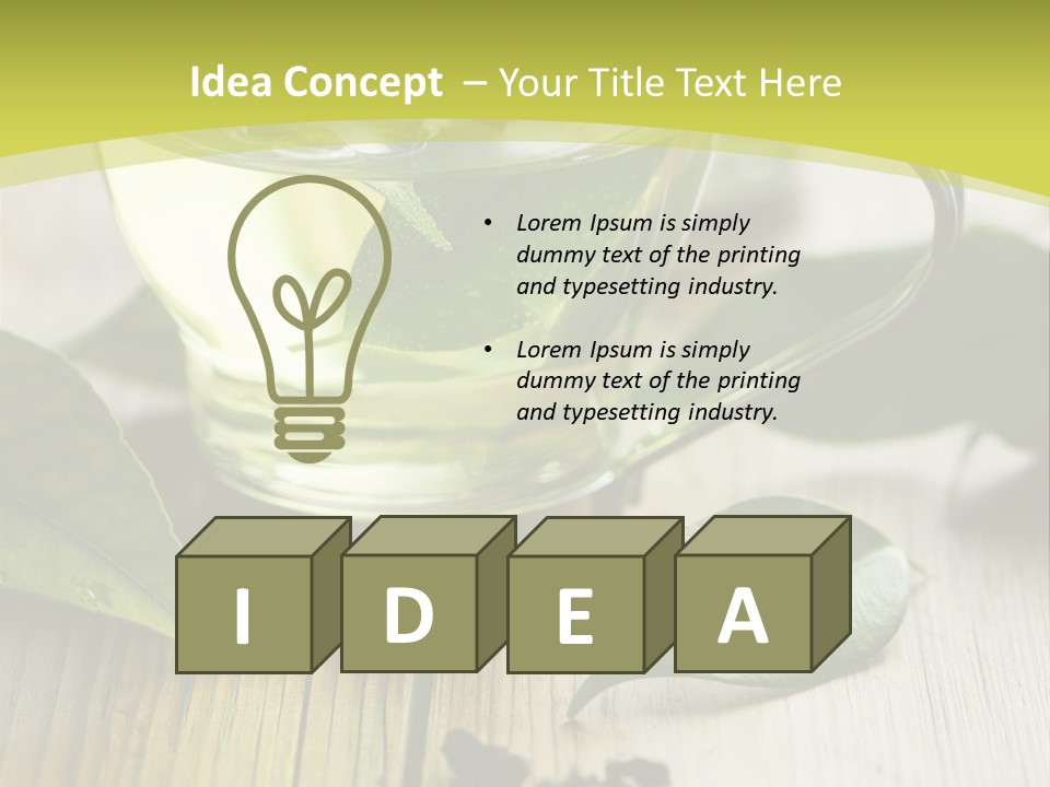 Organic Vertical Refreshment PowerPoint Template