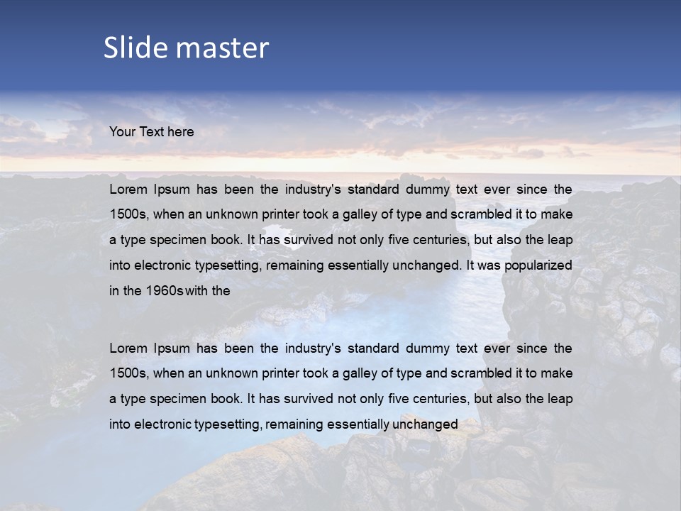 Danger Geyser Touristy PowerPoint Template