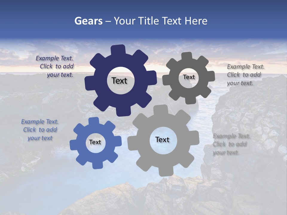 Danger Geyser Touristy PowerPoint Template