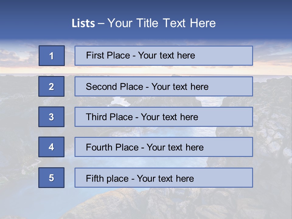 Danger Geyser Touristy PowerPoint Template