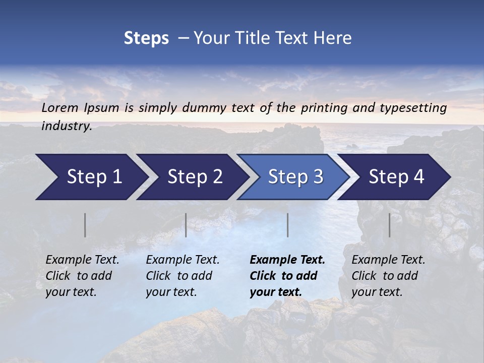 Danger Geyser Touristy PowerPoint Template