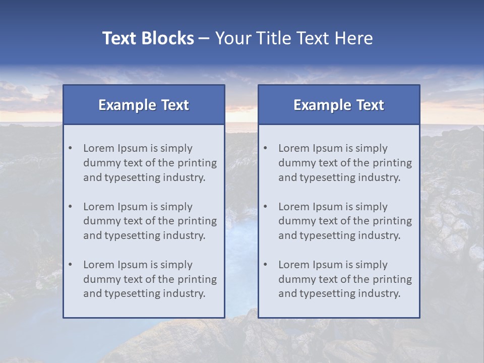 Danger Geyser Touristy PowerPoint Template