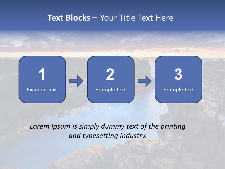 Danger Geyser Touristy PowerPoint Template