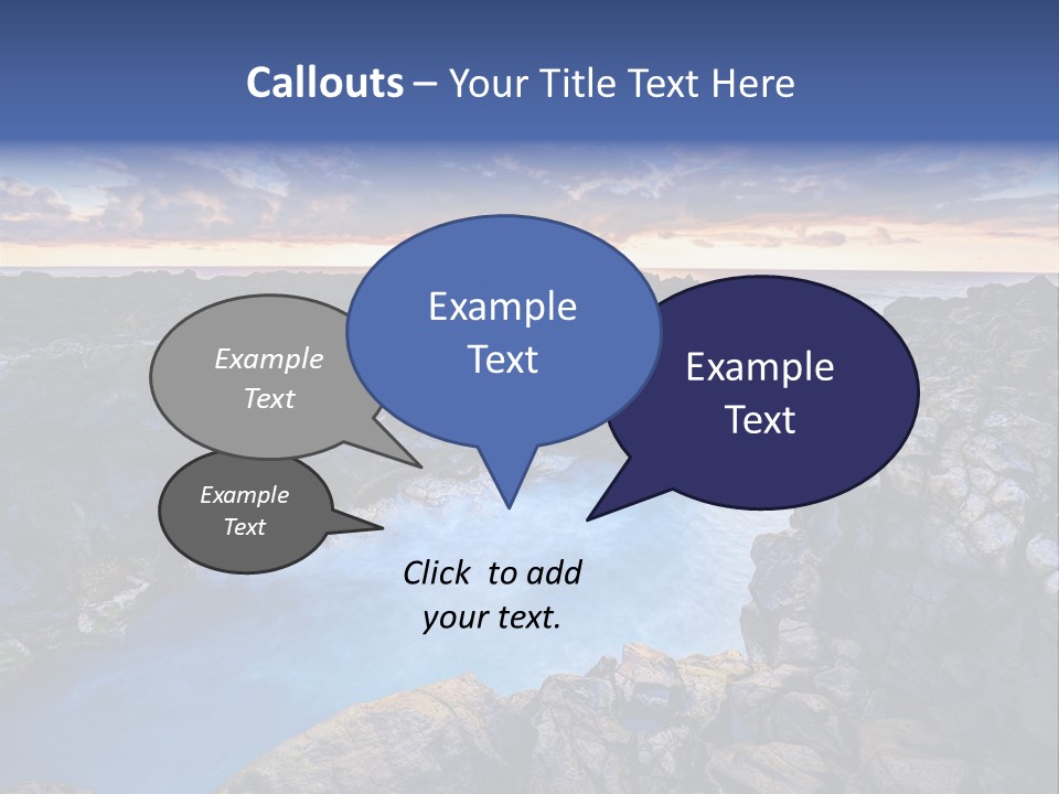 Danger Geyser Touristy PowerPoint Template