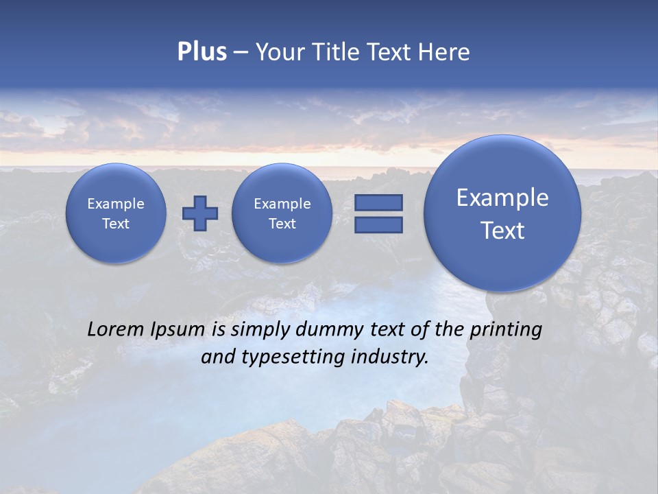 Danger Geyser Touristy PowerPoint Template