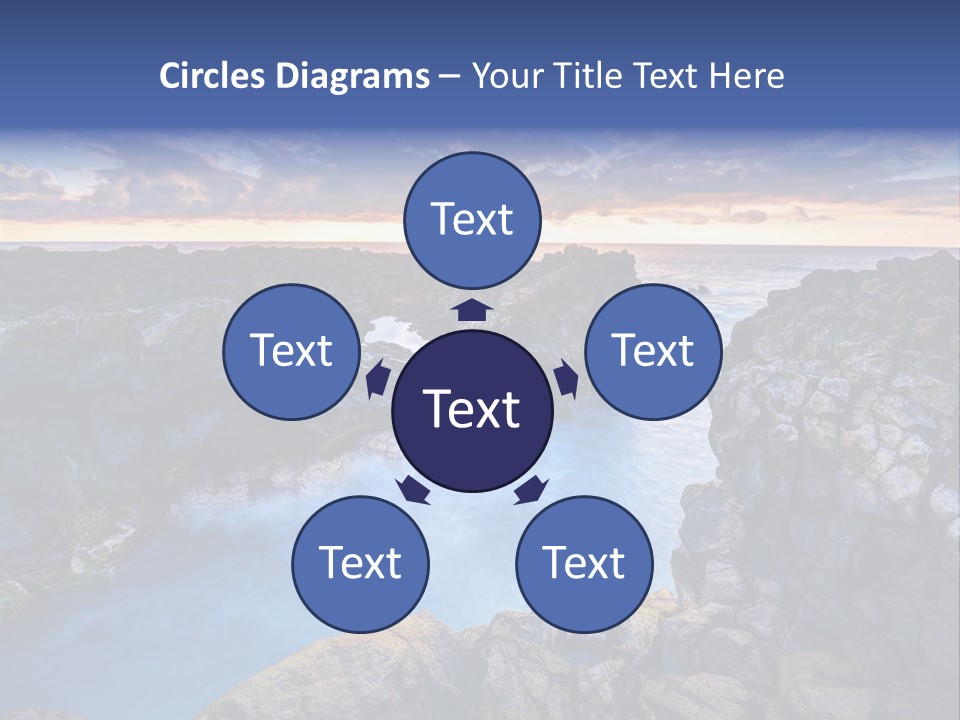 Danger Geyser Touristy PowerPoint Template