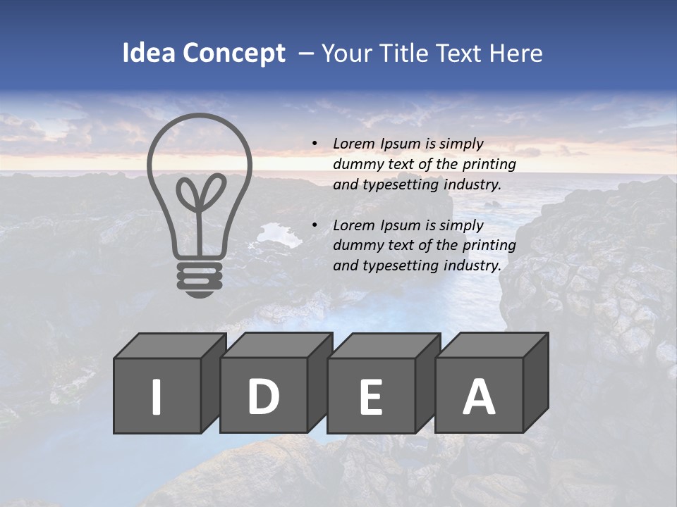 Danger Geyser Touristy PowerPoint Template