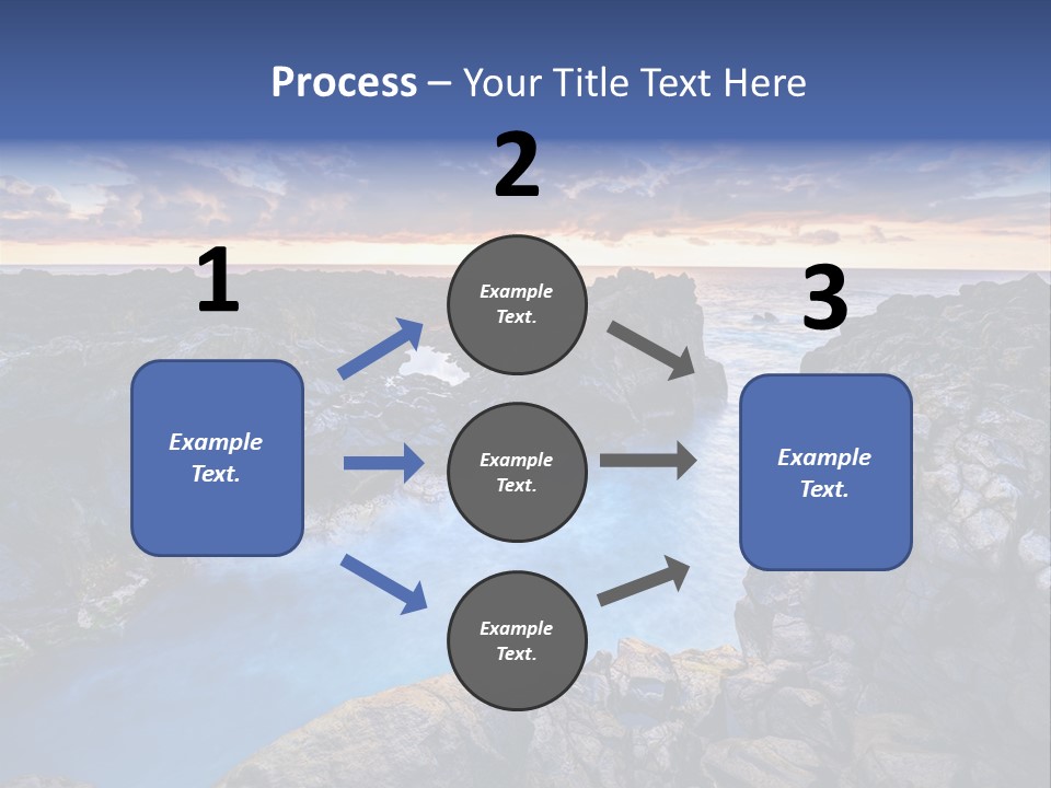 Danger Geyser Touristy PowerPoint Template